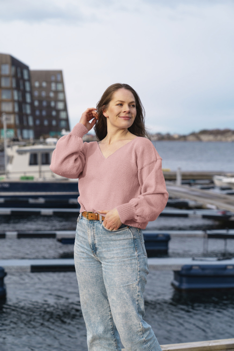 Amanda Genser Lys Gammelrosa (merino)
