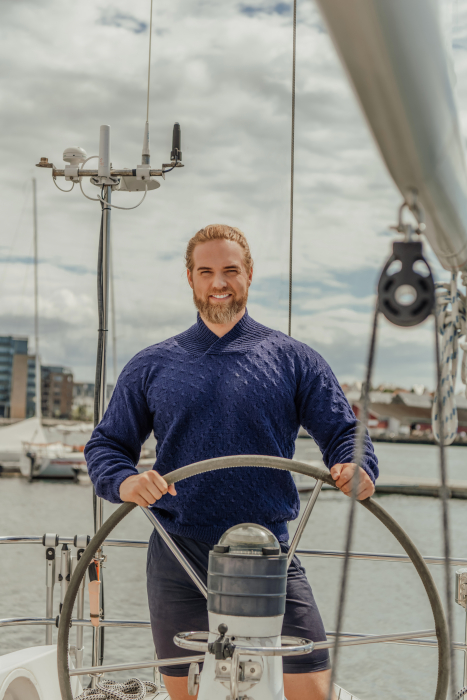 Bølger Genser av Lasse Matberg & Strikkemekka