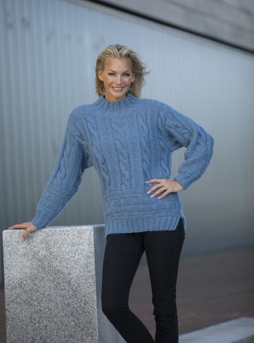 Viking - Skylar Genser 2226-1B Lys Jeansblå