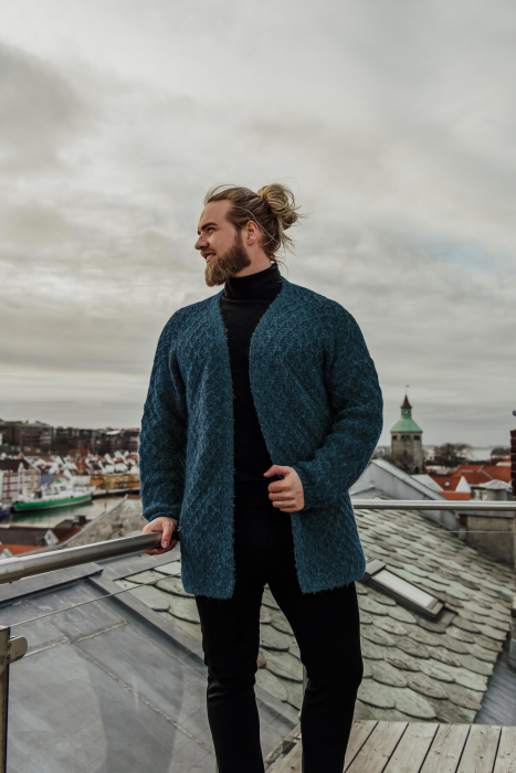 Ridder Herrejakke Petrol av Lasse Matberg & Strikkemekka 