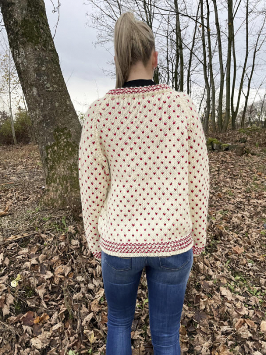 Gjestal - Thel Islender Hvit & Valmuerød 294-09R