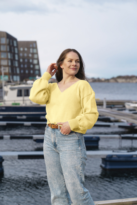 Amanda Genser Vaniljegul (merino)