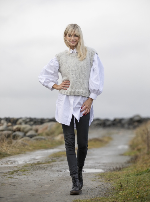 Viking - «Venn»-vest i dobbelt garn 2036-3 