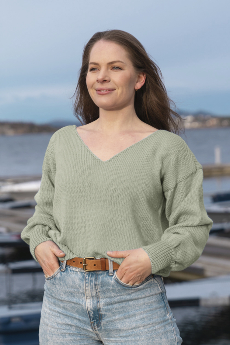 Amanda Genser Pistasj (merino)