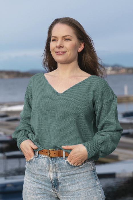 Amanda Genser Agatgrønn (merino)