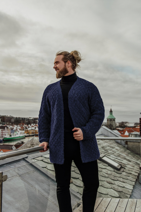 Ridder Herrejakke Marineblå av Lasse Matberg & Strikkemekka