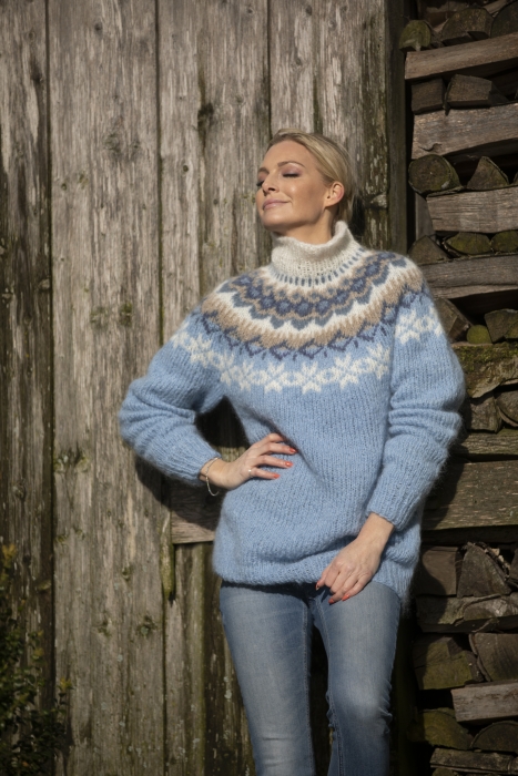 Viking - Nova Genser Lys Blå (Alpaca Maya)