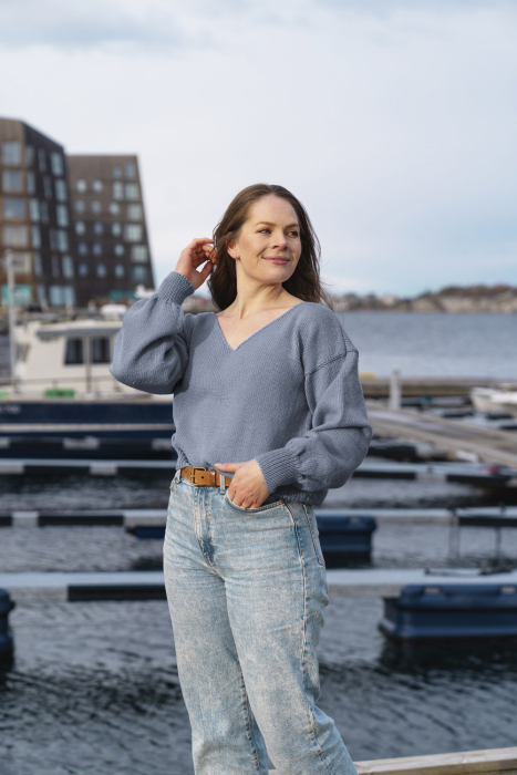 Amanda Genser Denim Melert (merino)